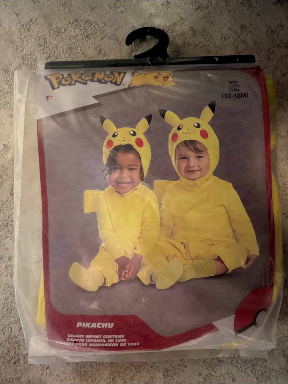 Official Pokémon Pikachu Infant Hoodie Costume - Yellow